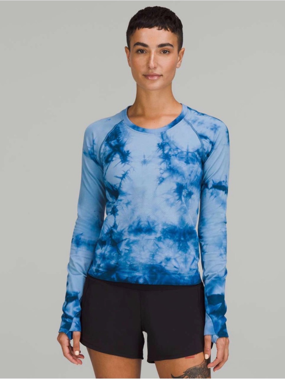 Lululemon Swiftly Tech Long Sleeve Shirt 2.0 Race Length Marble Dye Commander 4